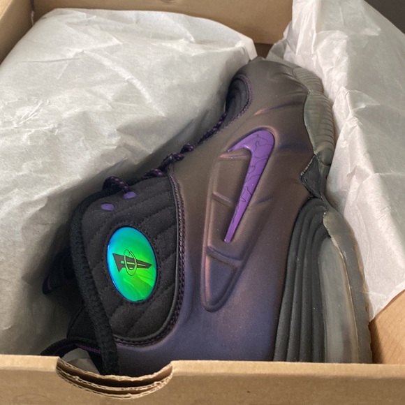 🍆 2010 Nike Air 1/2 Cent Eggplant PENNY HARDAWAY - Mens 9.5 DEADSTOCK 🍆 - Picture 4 of 14